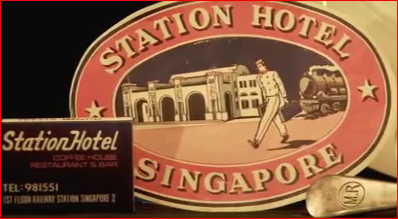 Station Hotel Singapore Luggage Label