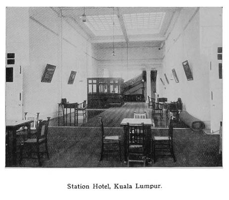 Interior of Station Hotel, Kuala Lumpur 1914